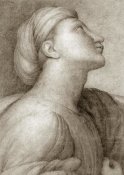 Jean Auguste Dominique Ingres - Profile of a Face in the style of Raphael