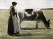 Max Liebermann - Das Madchen Mit Der Kuh