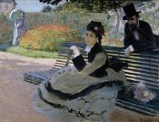Claude Monet - Camille Monet on a Garden Bench