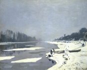 Claude Monet - Ice Floes on the Seine at Bougival, 1868