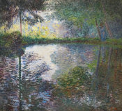 Claude Monet - The Pond at Montgeron, 1876