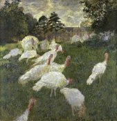 Claude Monet - The Turkeys at the Chateau de Rottembourg, Montgeron
