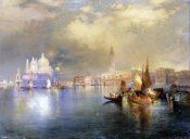 Thomas Moran - Moonlight in Venice
