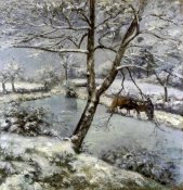 Camille Pissarro - L'Hiver a Mouton Cault