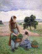 Camille Pissarro - Peasants Carrying a Basket