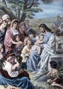 Bernhard Plockhorst - Christ and the Children