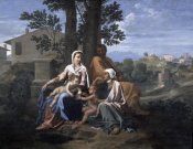 Nicolas Poussin - Holy Family In a Landscape