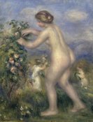 Pierre-Auguste Renoir - Young Nude Girl Picking Flowers