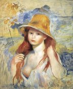 Pierre-Auguste Renoir - Young Woman in a Straw Hat