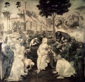 Leonardo Da Vinci - The Adoration of the Magi (underpainting)