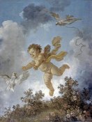 Jean Honore Fragonard - Love Reaching for a Dove