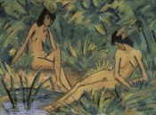 Otto Muller - Girls Seated at the Water