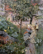 Eilif Petersen - Two Sisters in a Garden