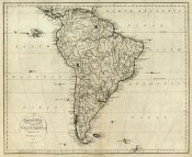 John Reid - Map of South America, 1796