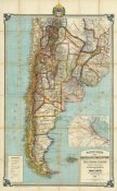 Pablo Ludwig - Nuevo mapa de la Republica Argentina, Chile, Uruguay y Paraguay, 1914
