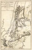John Marshall - Ile de New York et Positions des Armees Americaine et Britannique, 27 Aout 1776