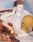 Mary Cassatt - Portrait Of A Woman With A Fan