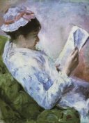 Mary Cassatt - Portrait Of Lydia Reading 1879
