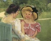 Mary Cassatt - Simone And Her Mother In The Garden 1904