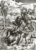Albrecht Durer - Samson Killing The Lion