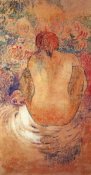 Paul Gauguin - Crouching Marquesain Woman Seen From The Back