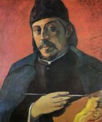 Paul Gauguin - Self Portrait With Palette