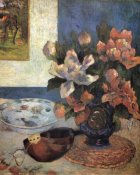 Paul Gauguin - Still Life With Peonies And Mandolin