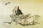 Hokusai - A Philosopher Watching Butterflies 1814