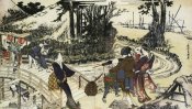 Hokusai - A Village By A Bridge 1798