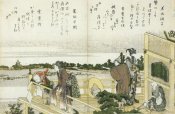 Hokusai - People On The Balcony Of The Sazaido