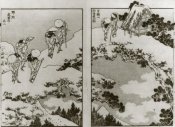 Hokusai - Pilgrims On A Snow Covered Bridge