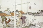 Hokusai - Stretching Cloth