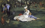 Edouard Manet - Monet Family in their Garden
