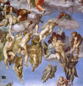 Michelangelo - Detail From The Last Judgement 11