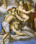 Michelangelo - Detail From The Last Judgement 16