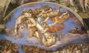 Michelangelo - Detail From The Last Judgement (Angels Carrying The Column 2)