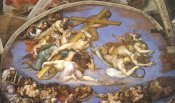 Michelangelo - Detail From The Last Judgement (Angels Carrying The Cross)