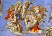 Michelangelo - Detail From The Last Judgement (Trumpeting Angels)