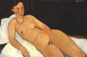 Amedeo Modigliani - Nude With Coral Necklace