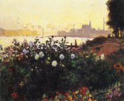 Claude Monet - Argenteuil The Bank In Flower
