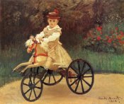 Claude Monet - Jean An His Wooden Horse 1872