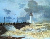 Claude Monet - La Jettee Du Harvre