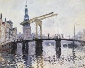 Claude Monet - The Drawbridge Amsterdam 1874