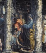 Raphael - Healing Of The Lame Man (detail)