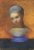 Odilon Redon - Small Bust Of A Young Girl