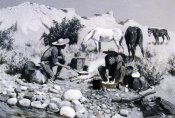 Frederic Remington - Prospectors Making Frying Pan Bread