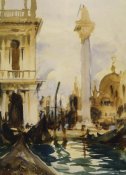 John Singer Sargent - Venice, The Libreria, 1902-04