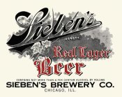 Vintage Booze Labels - Sieben's Real Lager Beer