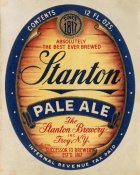 Vintage Booze Labels - Stanton Pale Ale Beer