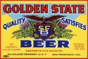 Vintage Booze Labels - Golden State Beer
